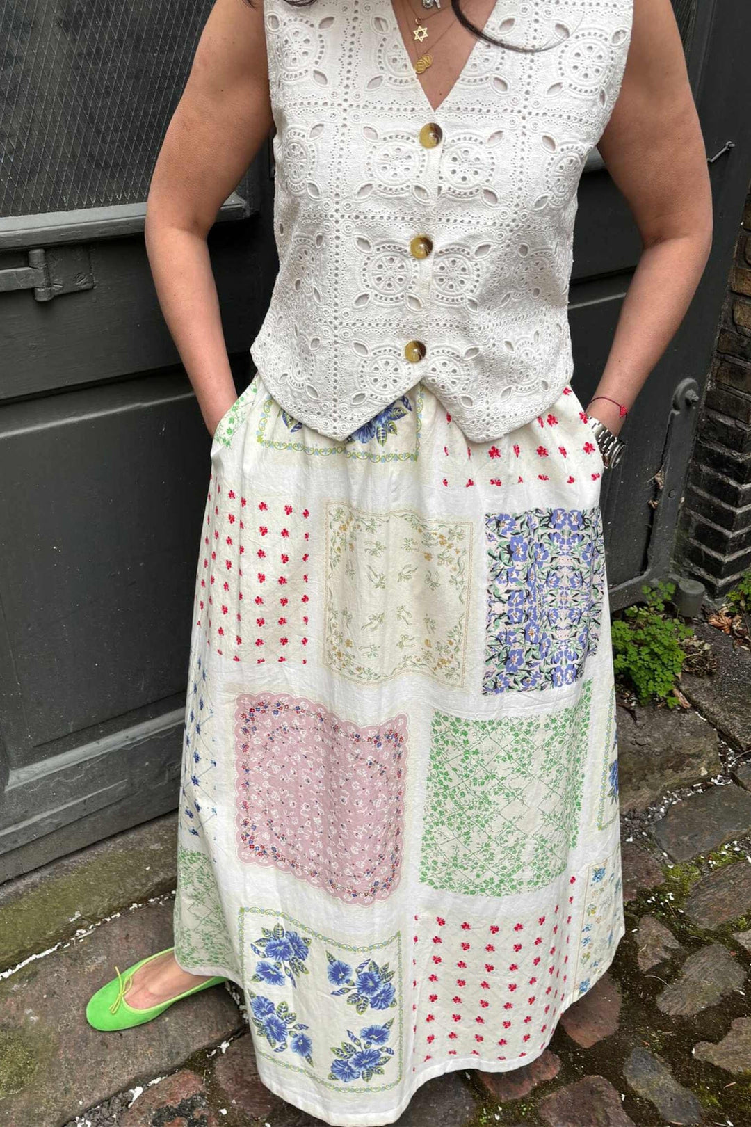 Sissel Edelbo - Vinca Skirt SE 1642 - Vintage Napkins Nederdele 