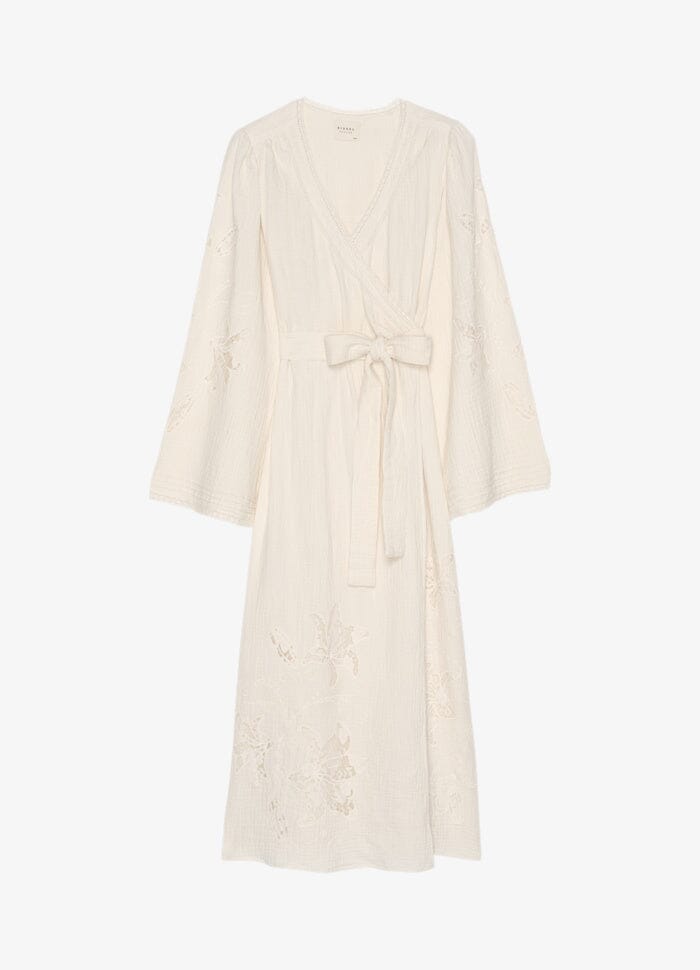 Sissel Edelbo - Winfrey Wrap Dress SE 1917 - Off White Kjoler 