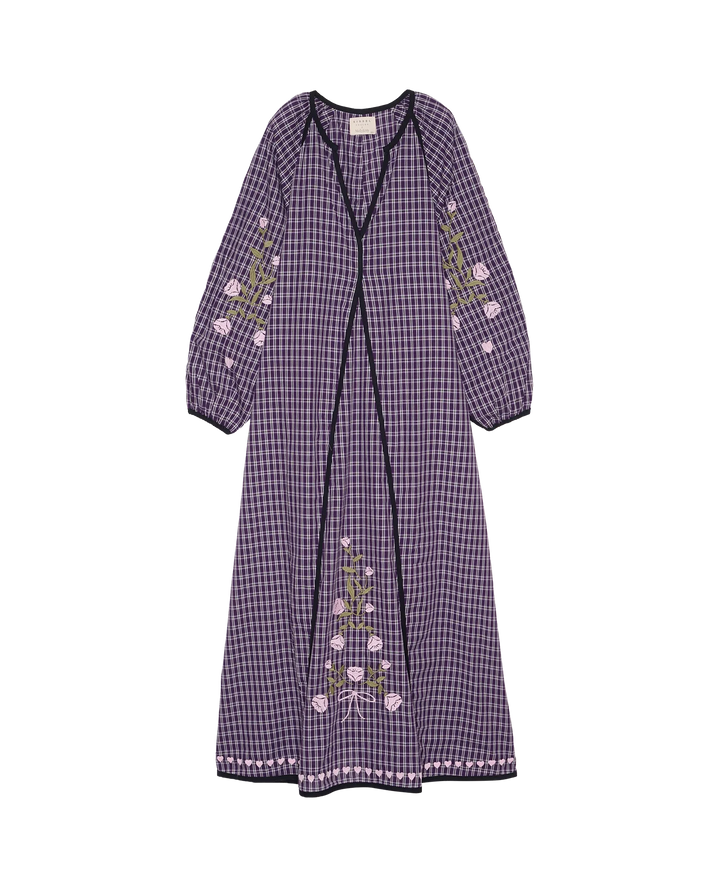 Sissel Edelbo x Molly&My - Fran Dress SE 2117 - Purple Checks 