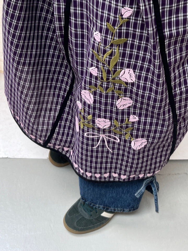 Sissel Edelbo x Molly&My - Fran Dress SE 2117 - Purple Checks Kjoler 