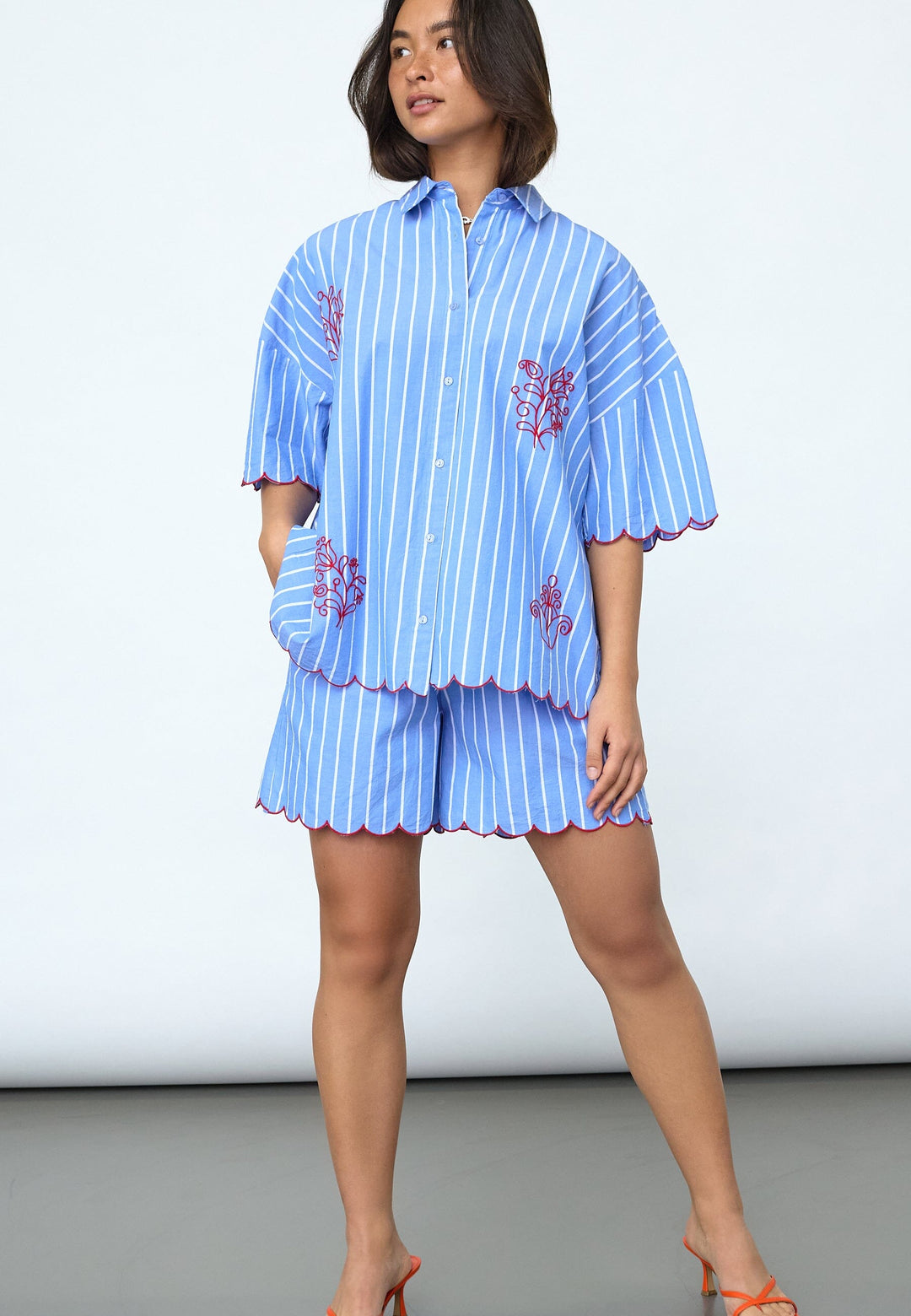 Sisters Point - Ella-N.Sh11 19984 - 830 - Blue Stripes Skjorter 