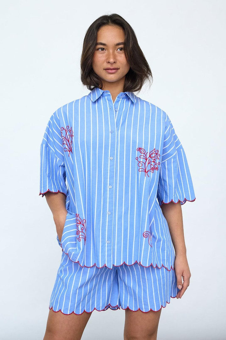 Sisters Point - Ella-N.Sh11 19984 - 830 - Blue Stripes Skjorter 