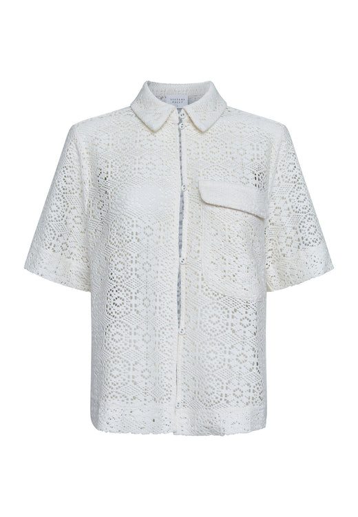 Sisters Point - Elsia-Sh.Ss 18972 - 115 - Cream Skjorter 