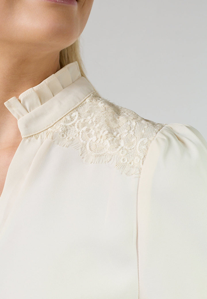 Sisters Point - Gyla-Ls 19296 - 115 - Cream Skjorter 