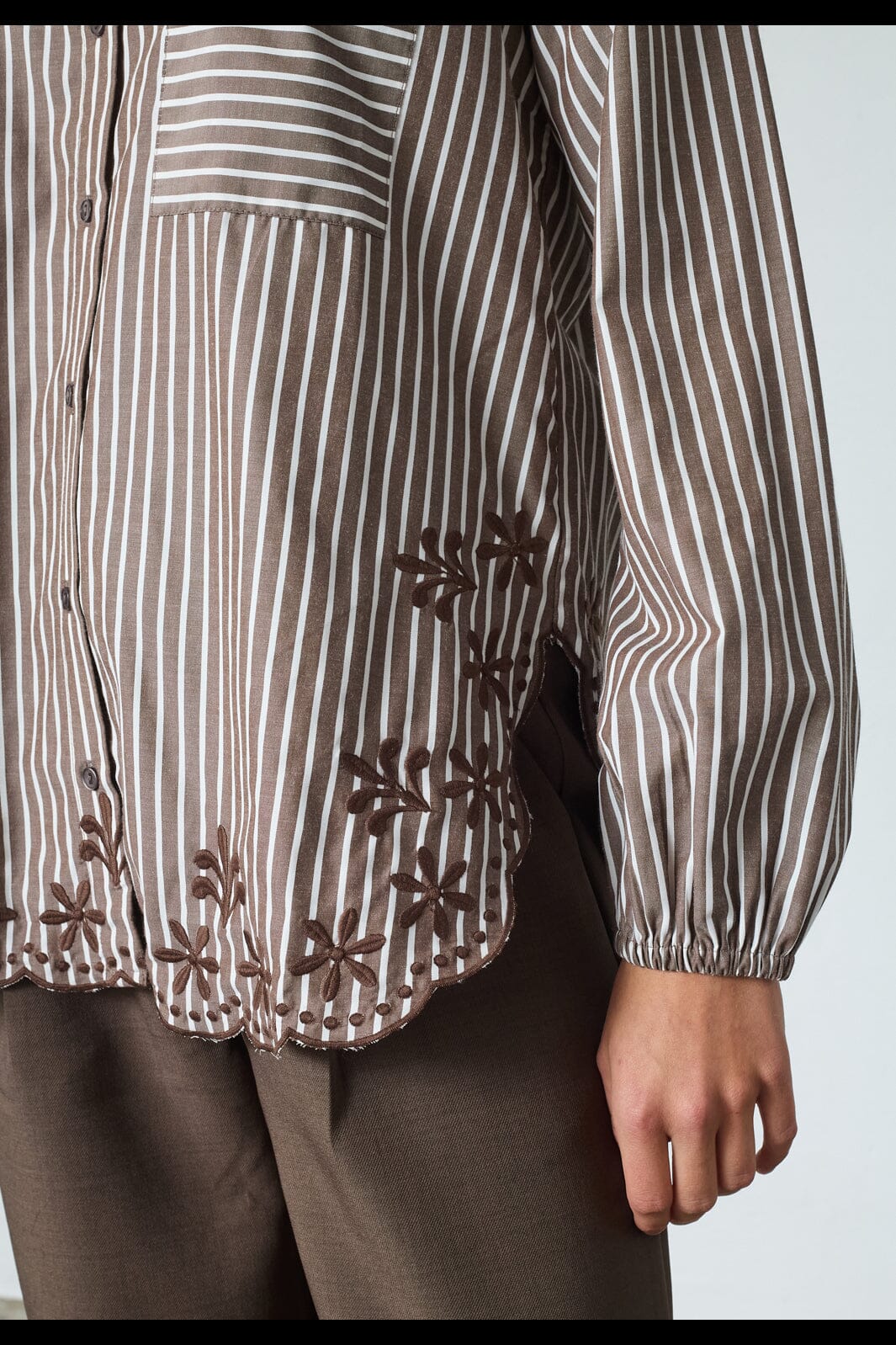 Sisters Point - Istea-Sh4 19446 - 831 - Brown / Cream Skjorter 