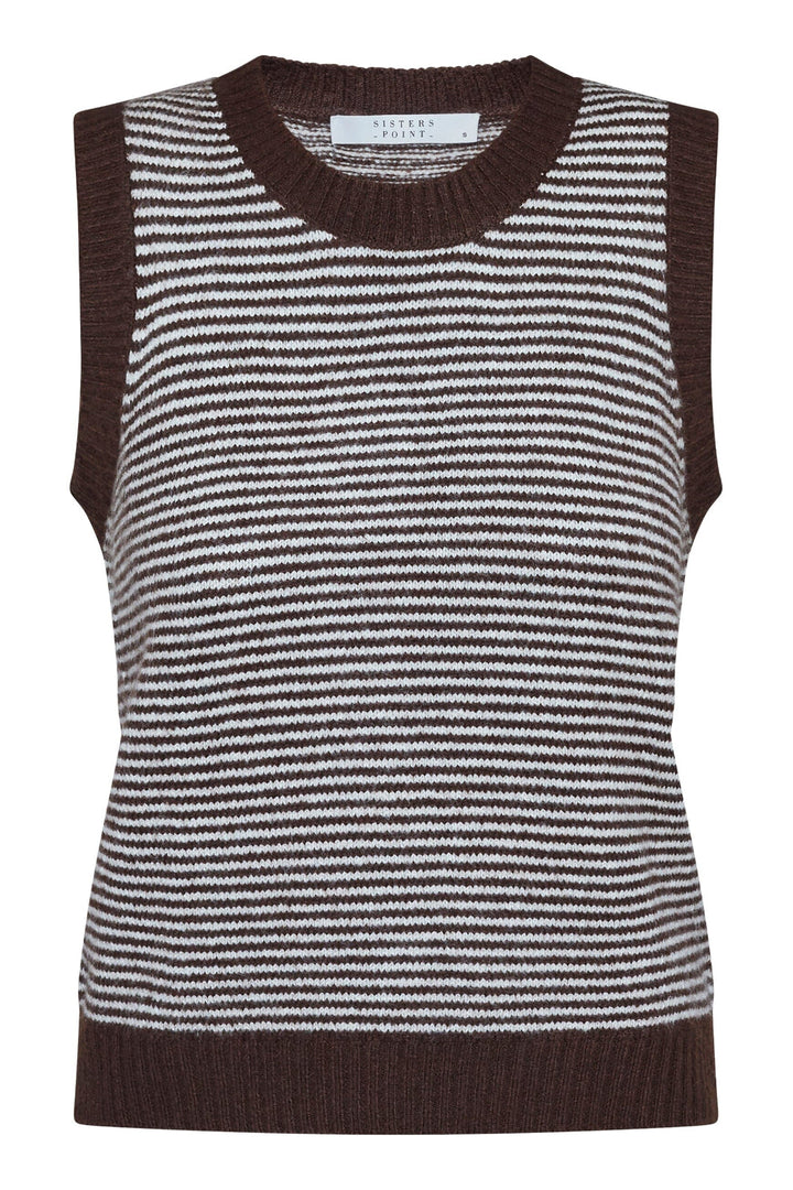 Sisters Point - Megi-Ve 19047 - 831 - Brown/Cream Strikbluser 