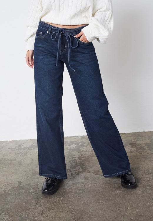 Sisters Point - Onea-Belt.Je6 19059 - 904 - D. Blue Wash Jeans 