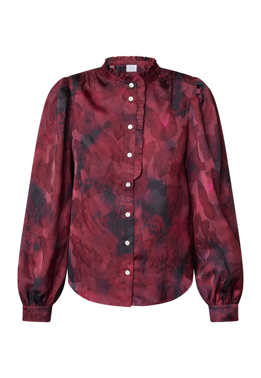 Sisters Point - Virsa-Sh15 19519 - 801 - Bordeaux Blurred Skjorter 