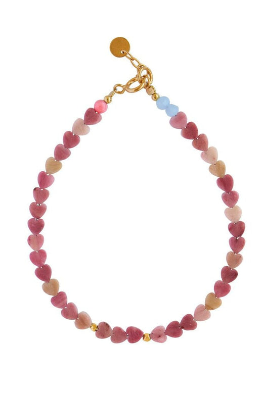 Stine A - Pink Hearts Bracelet - 3238-2 Armbånd 