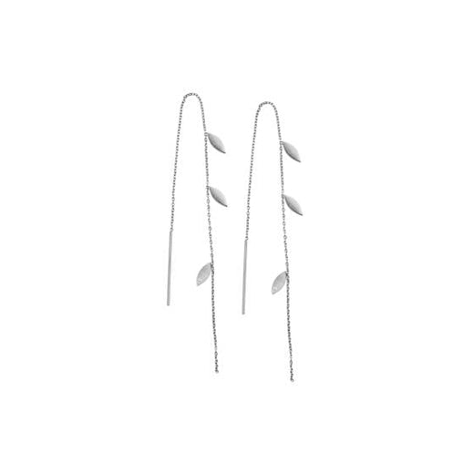 Stine A - Three Leaves Earring Silver - 1042-00-S Øreringe 