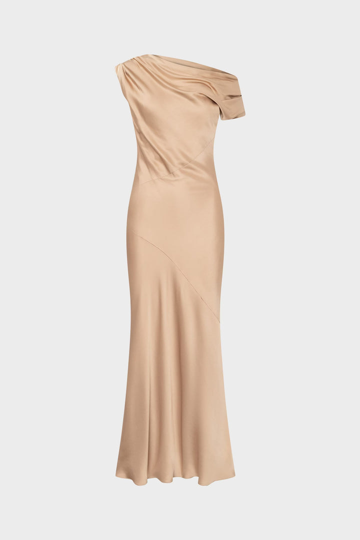 Twist & Tango - Ttvanessa Satin Dress - Golden Beige Kjoler 