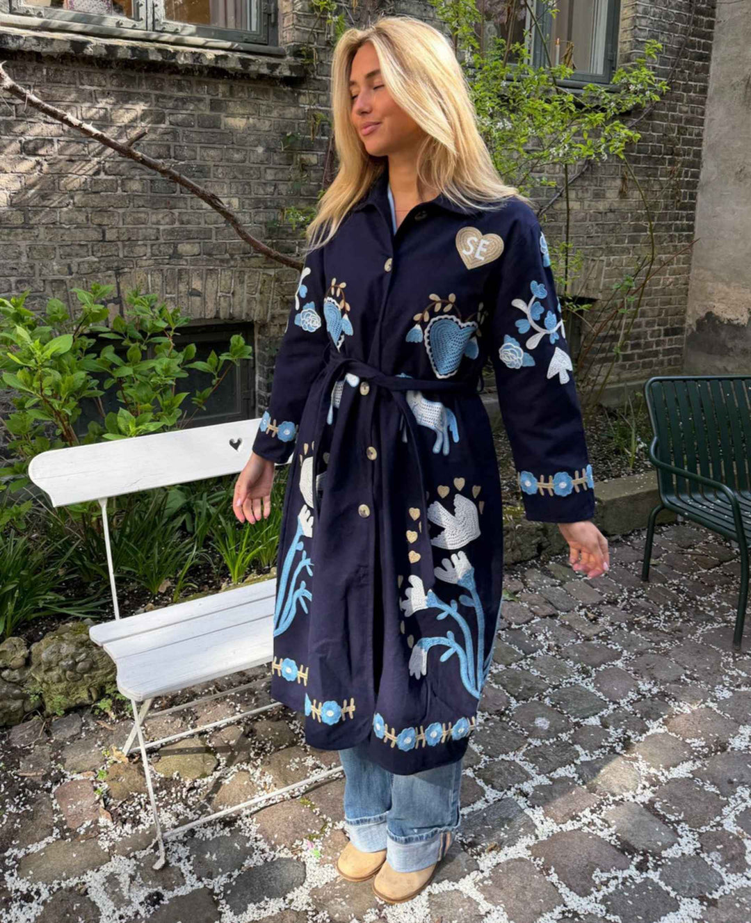 Sissel Edelbo - Rose Coat Se 2038 - Navy Horses