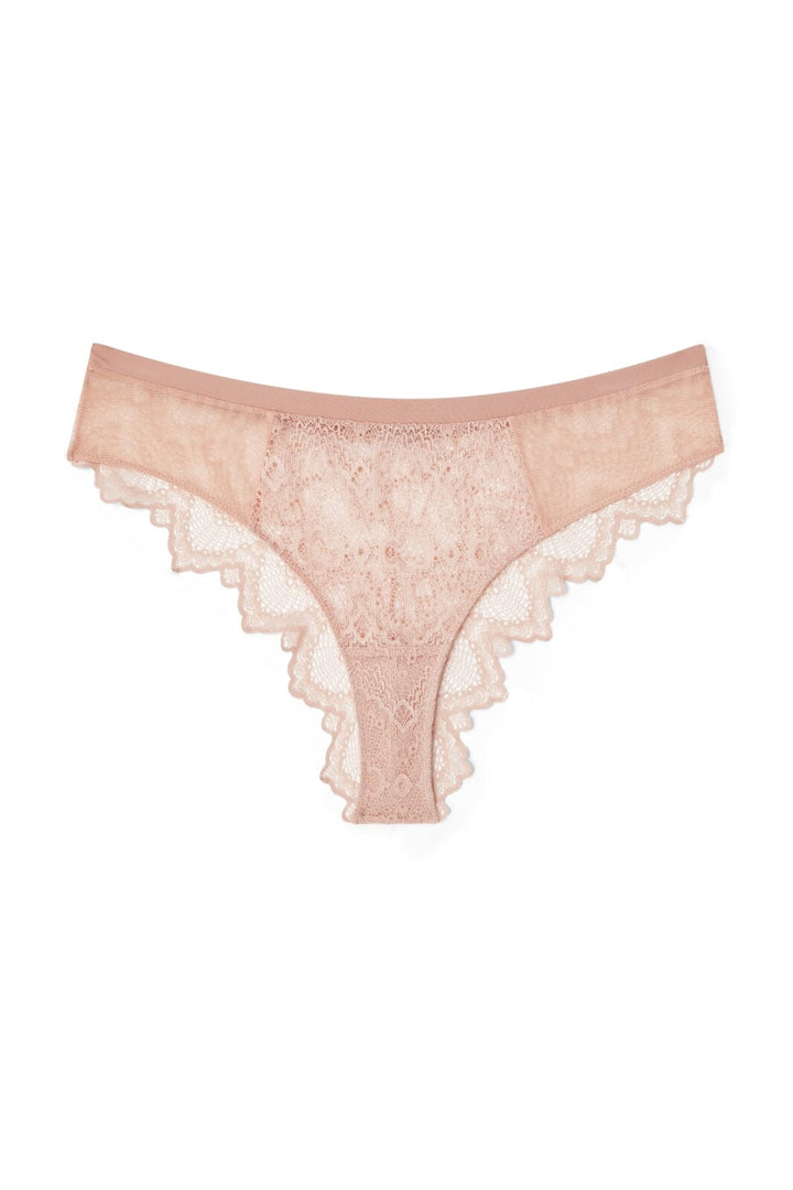 Understatement Underwear - Lace Cheeky - Nude Underbukser 