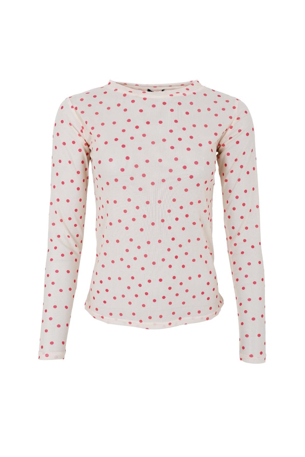 Black Colour - Bcannie Mesh Blouse 3846 - Shirts - Red Dot