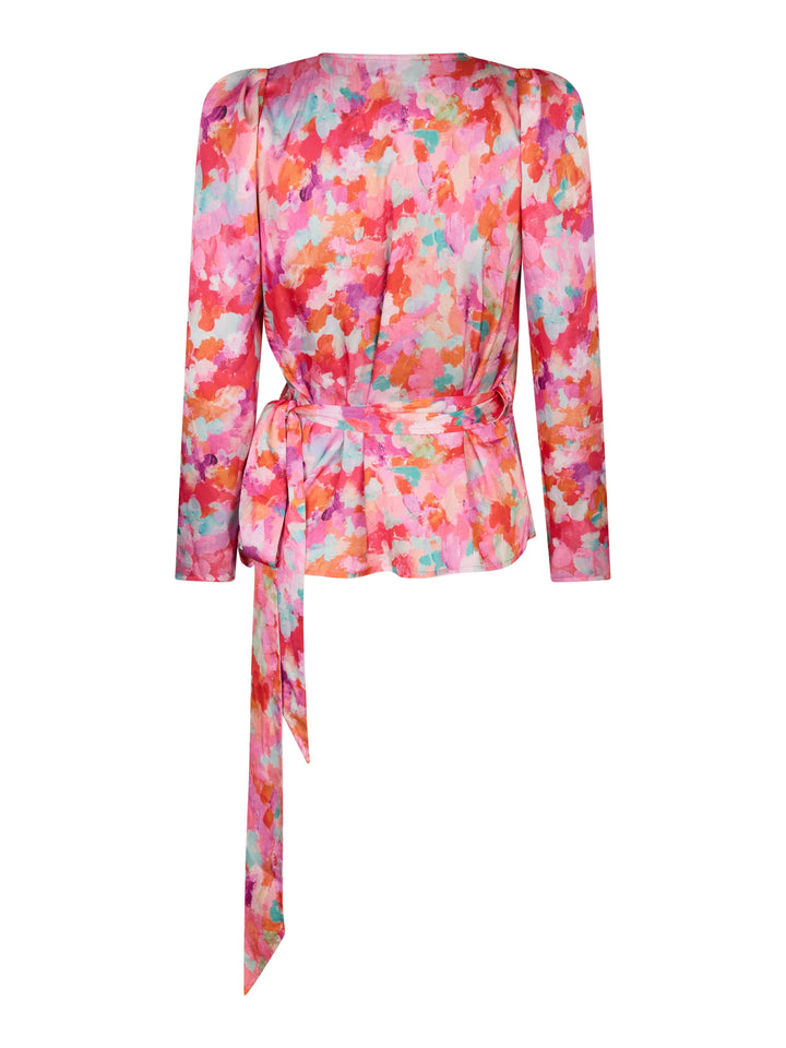 Valentin Studio - Josie Paint Splash Blouse 165600 - 302 - Multi Bluser 