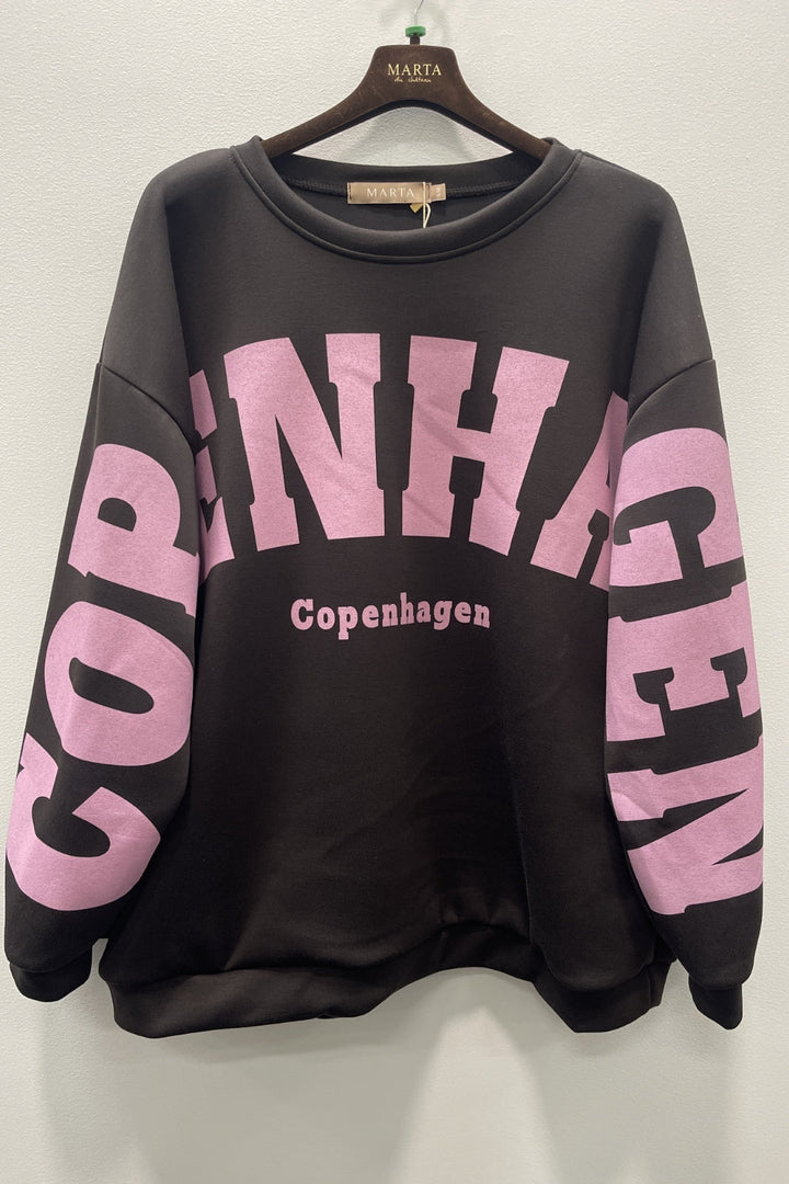 Marta Du Chateau - Mdchibiscus Sweatshirt 22659 - Moro
