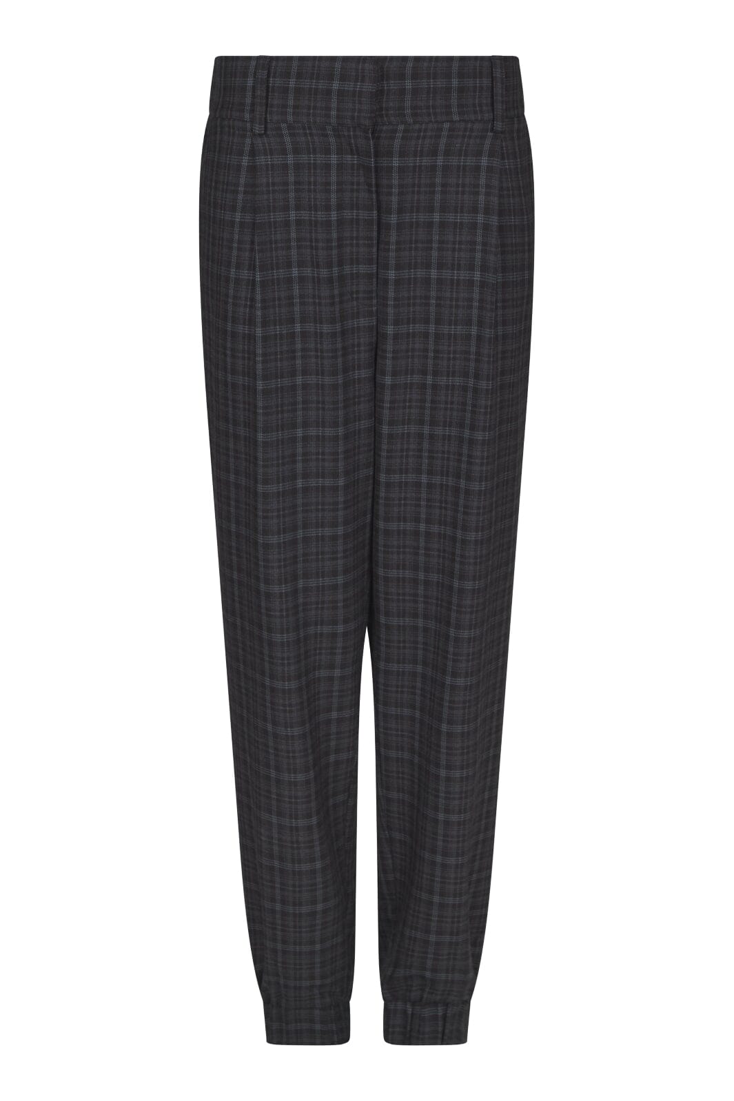 Valentin Studio - Pretty Check Pants 169426 - 104 - Dark Grey Bukser 
