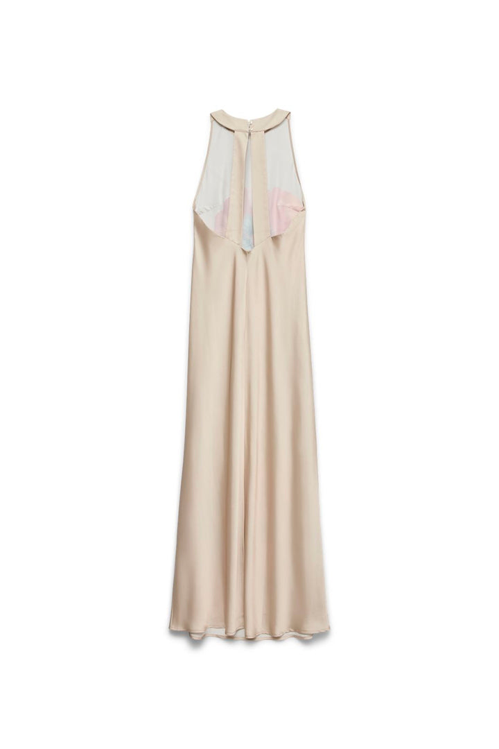 Vero Moda - Vmreba Hibisca Ankle Sl Dress - 4988246 Cement Hibisca Placement