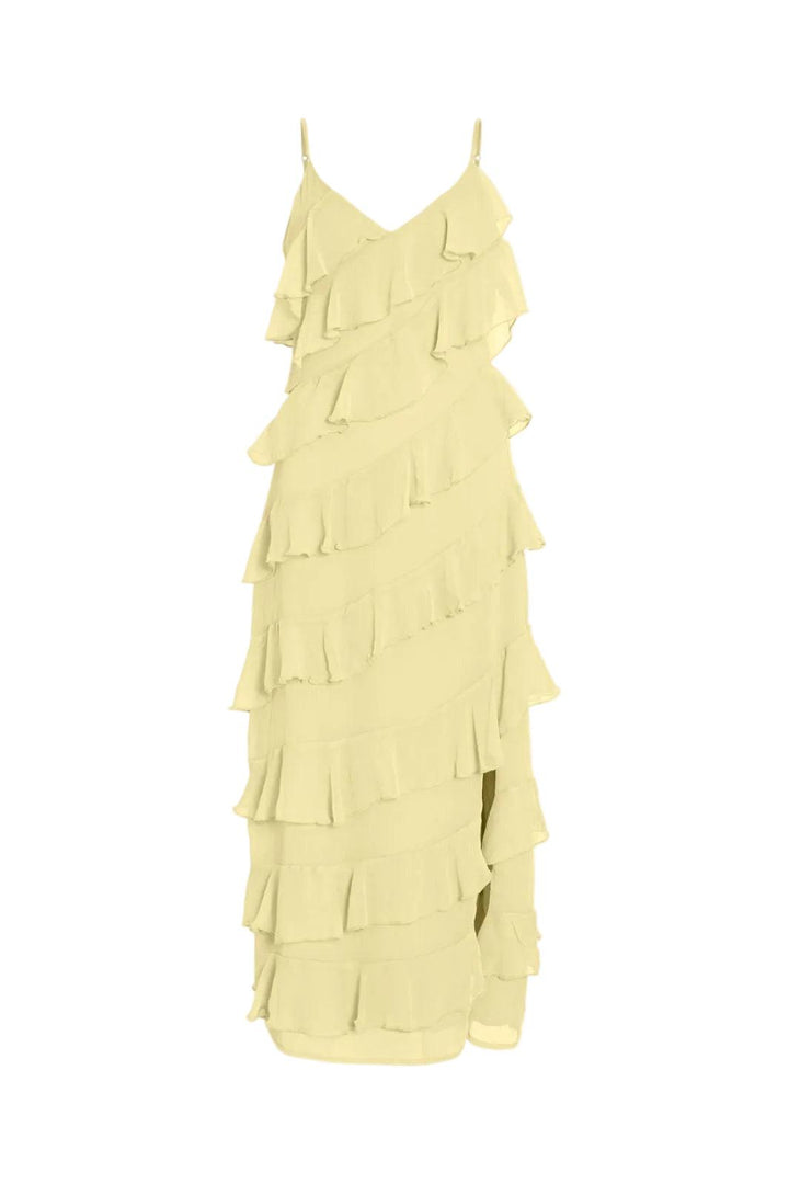 Vila - Viluna Strap Ankle Dress Noos/Dc - 5005151 Pastel Yellow