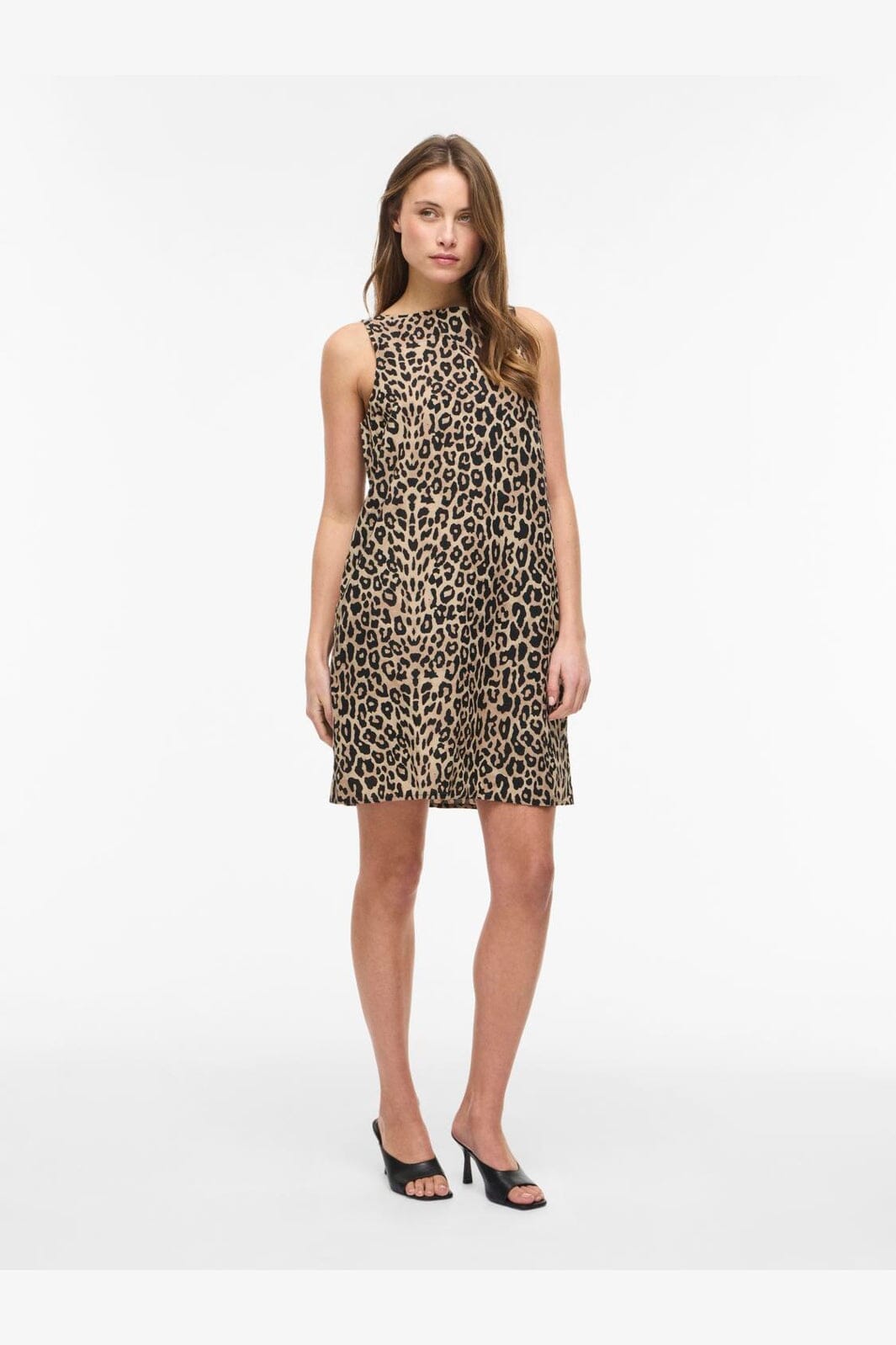 Vila - Viprisilla Pri S/L Boatneck Dress/Vol/2 - 4965938 Birch Leo