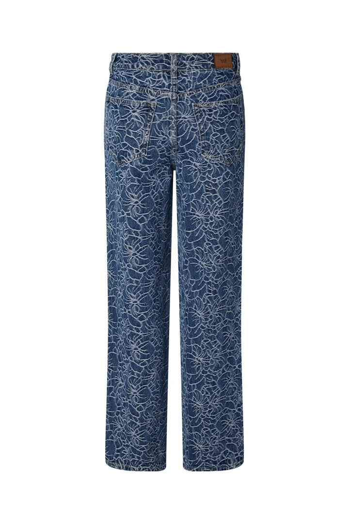 YAS - Yasblomea Straight Jeans - 5164841 Dark Blue Denim Blomea