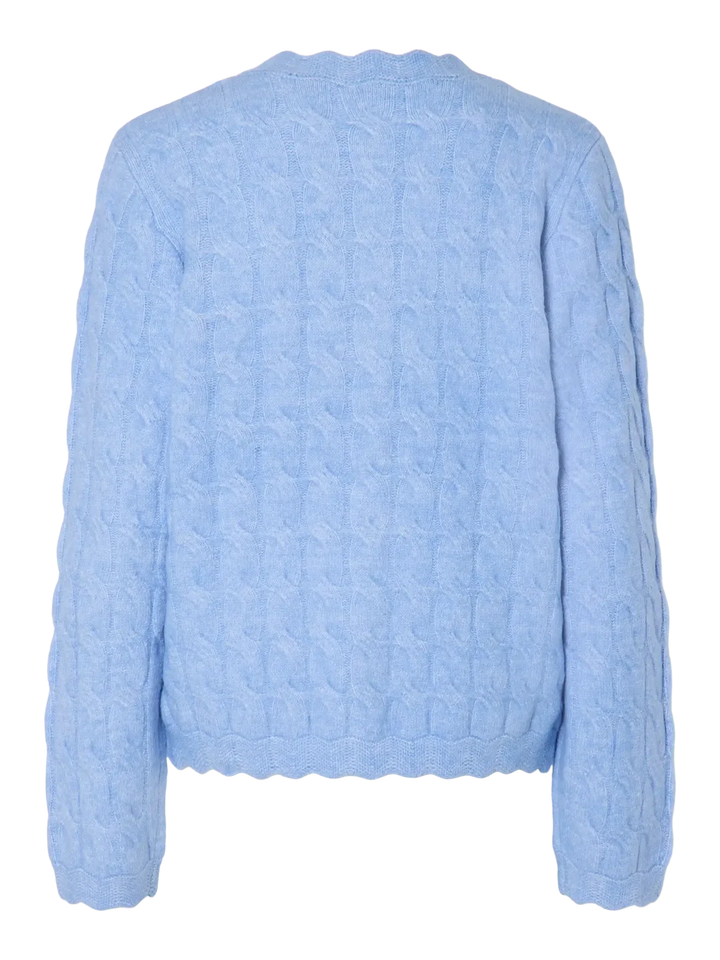 YAS - Yasbubera Ls Knit Cardigan - 4791715 Vista Blue Cardigans 