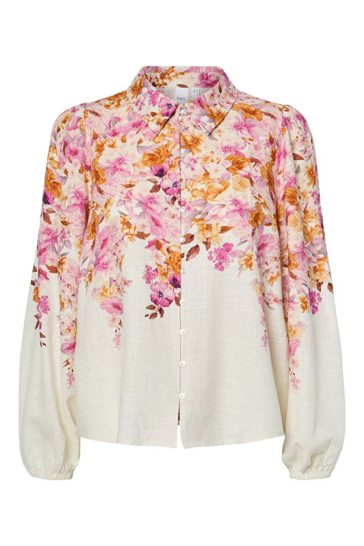 YAS - Yascleo Ls Shirt - 4863894 Birch Cleo Print