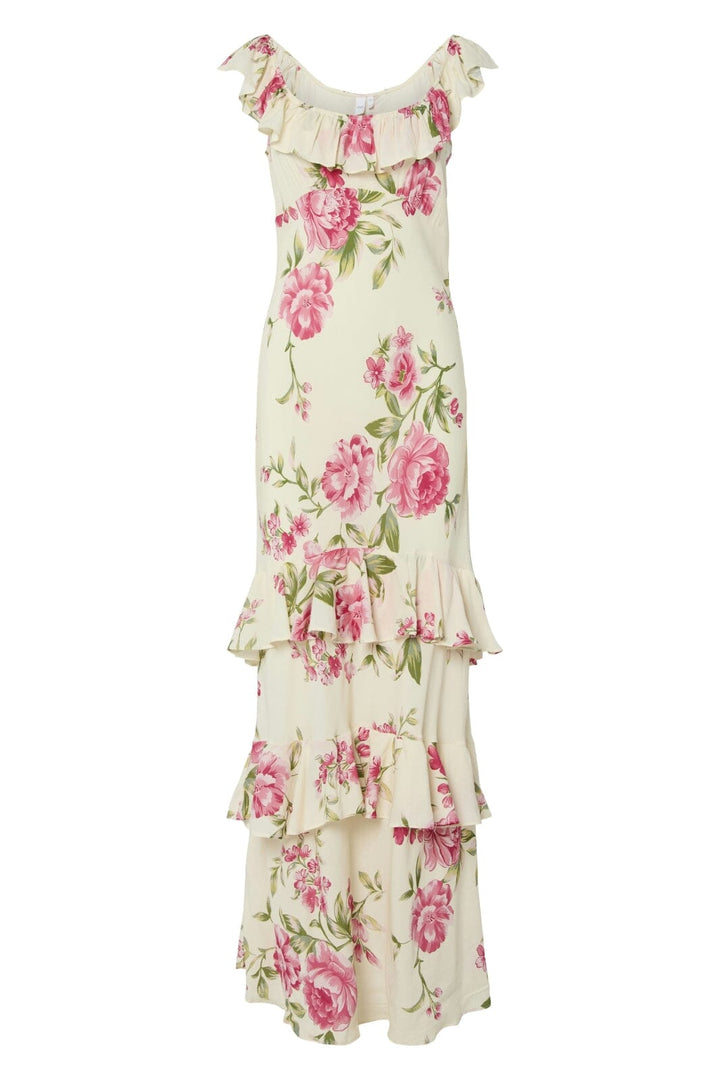 Y.A.S - Yascleo Sl Maxi Dress - 4797388 Ecru Cleo Print