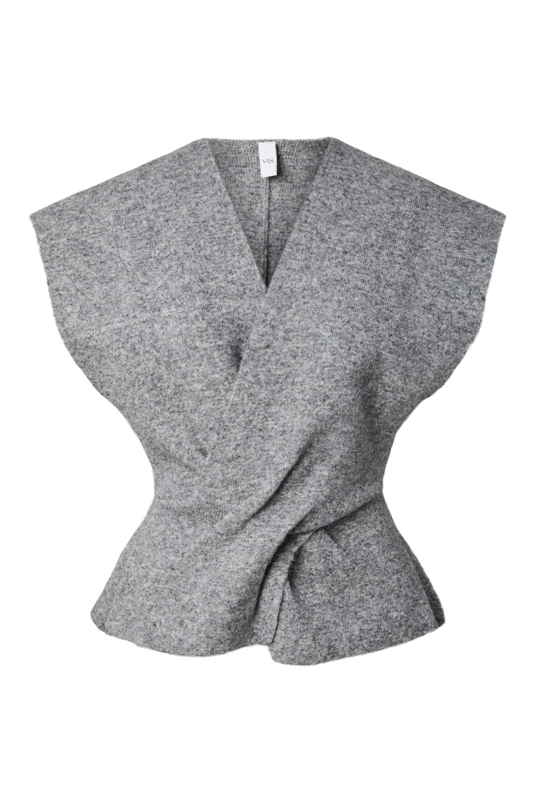 YAS - Yasdavia Sl Knit Vest - 5164771 Medium Grey Melange