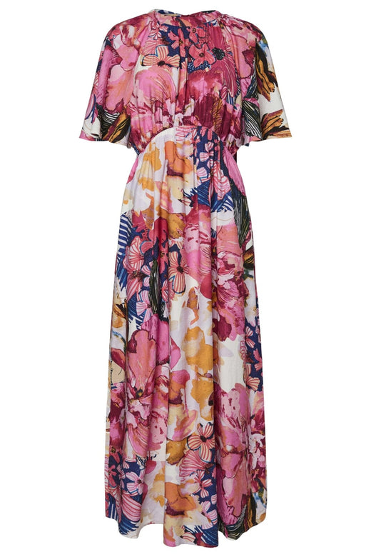 Y.A.S - Yasdelphi Ss Ankle Dress - 4761606 Sachet Pink Delphi Print Kjoler 