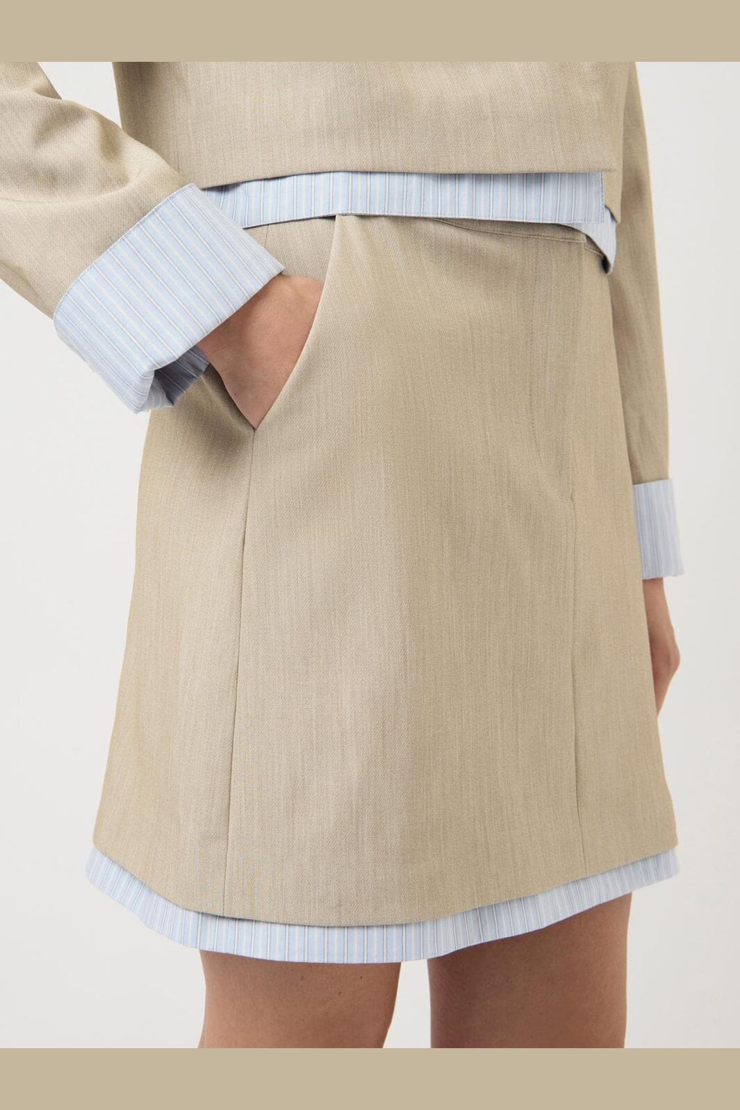 YAS - Yasdetana Skirt - 4959192 Pelican W. Skyway