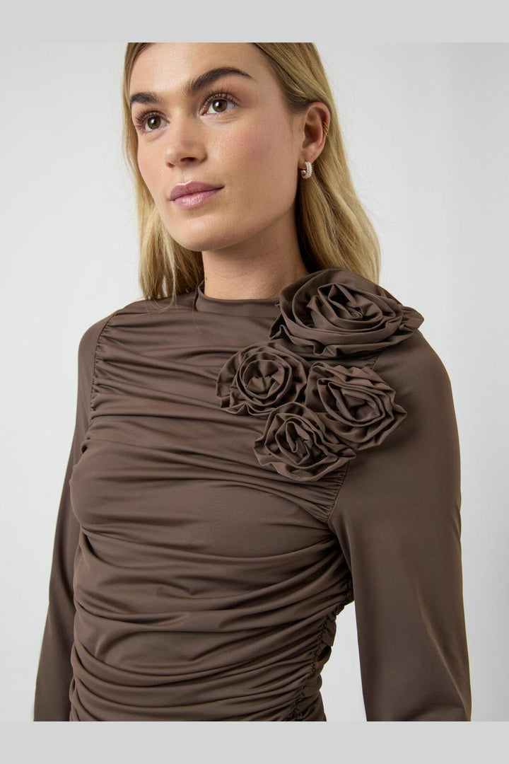 YAS - Yasdona Ls Top - 5086865 Chocolate Brown