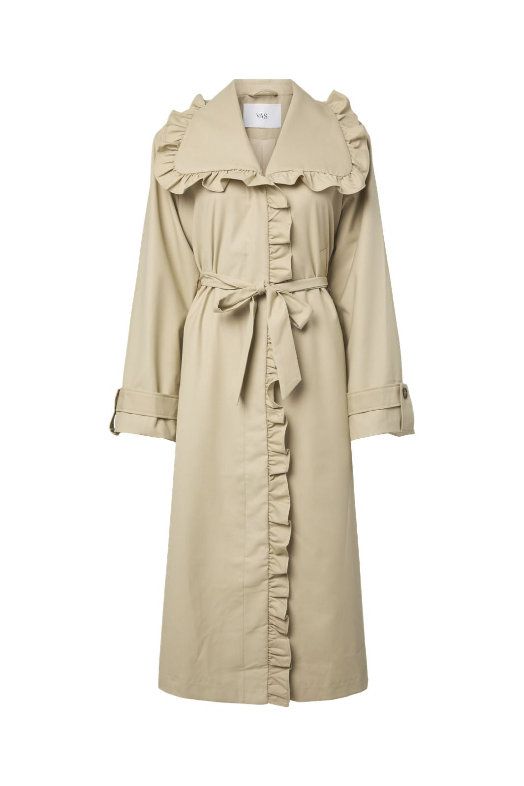 YAS - Yaselsana Ls Long Trenchcoat - 5104375 Travertine