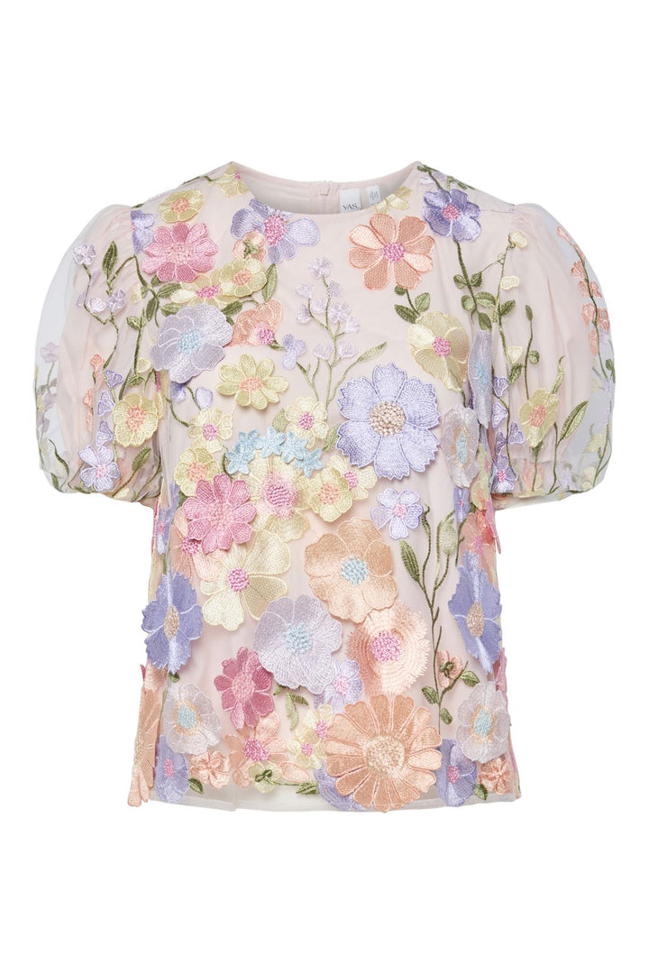 Voorbestelling - Y.A.S - Yasflowering Ss Top - 4886953 Lavendula Pastel Flowers