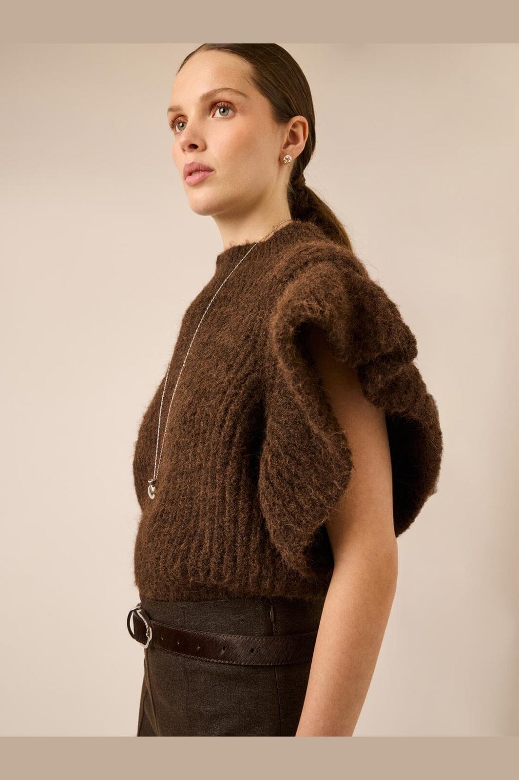 YAS - Yasflura Sl Knit Vest - 5178614 Coffee Bean