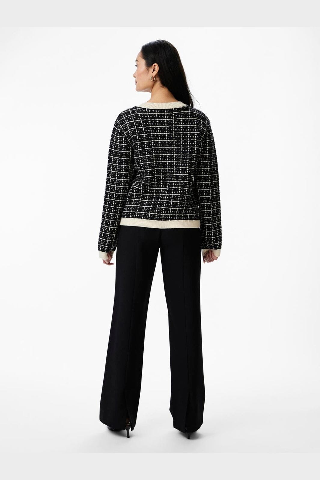 YAS - Yaslivia Ls Short Knit Cardigan - 4437256 Black Birch