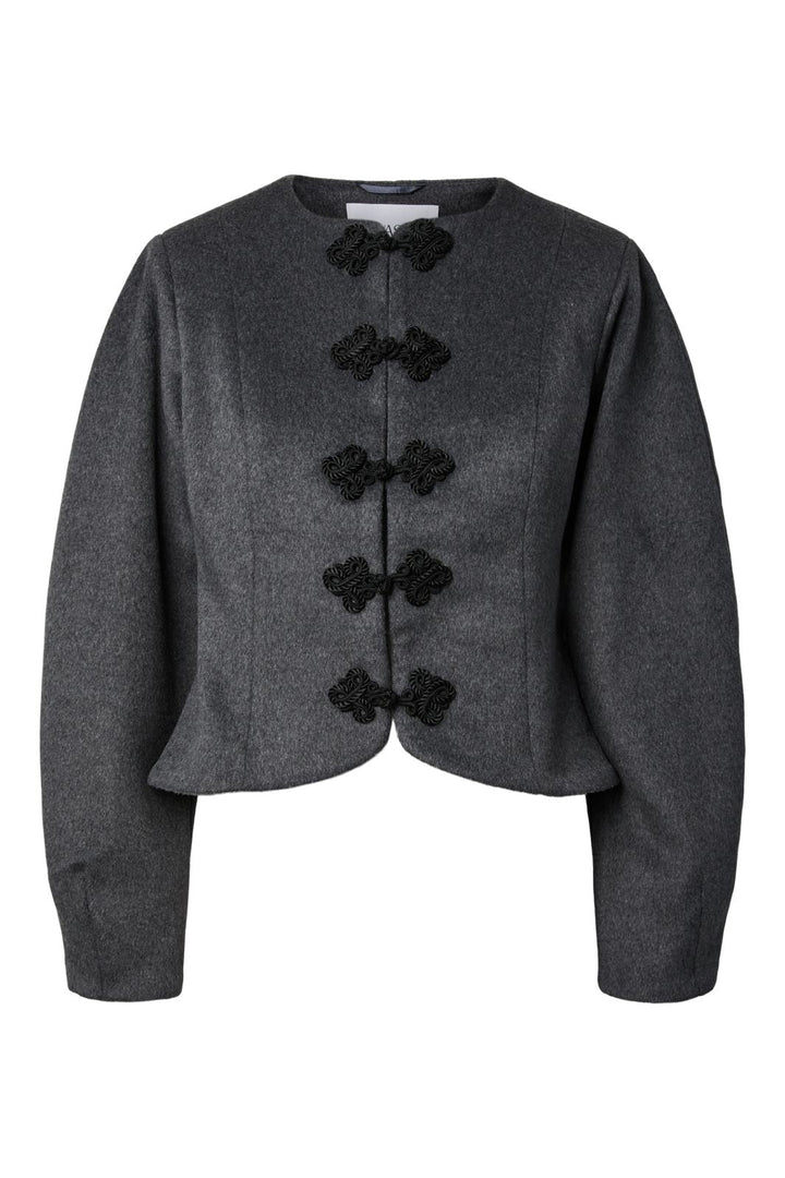 YAS - Yasnapo Ls Wool Jacket Story - 5184802 Dark Grey Melange