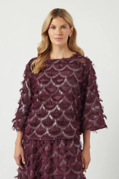 YAS - Yaspazilla 3/4 Top - 4875444 Port Royale W Metallic Toppe 