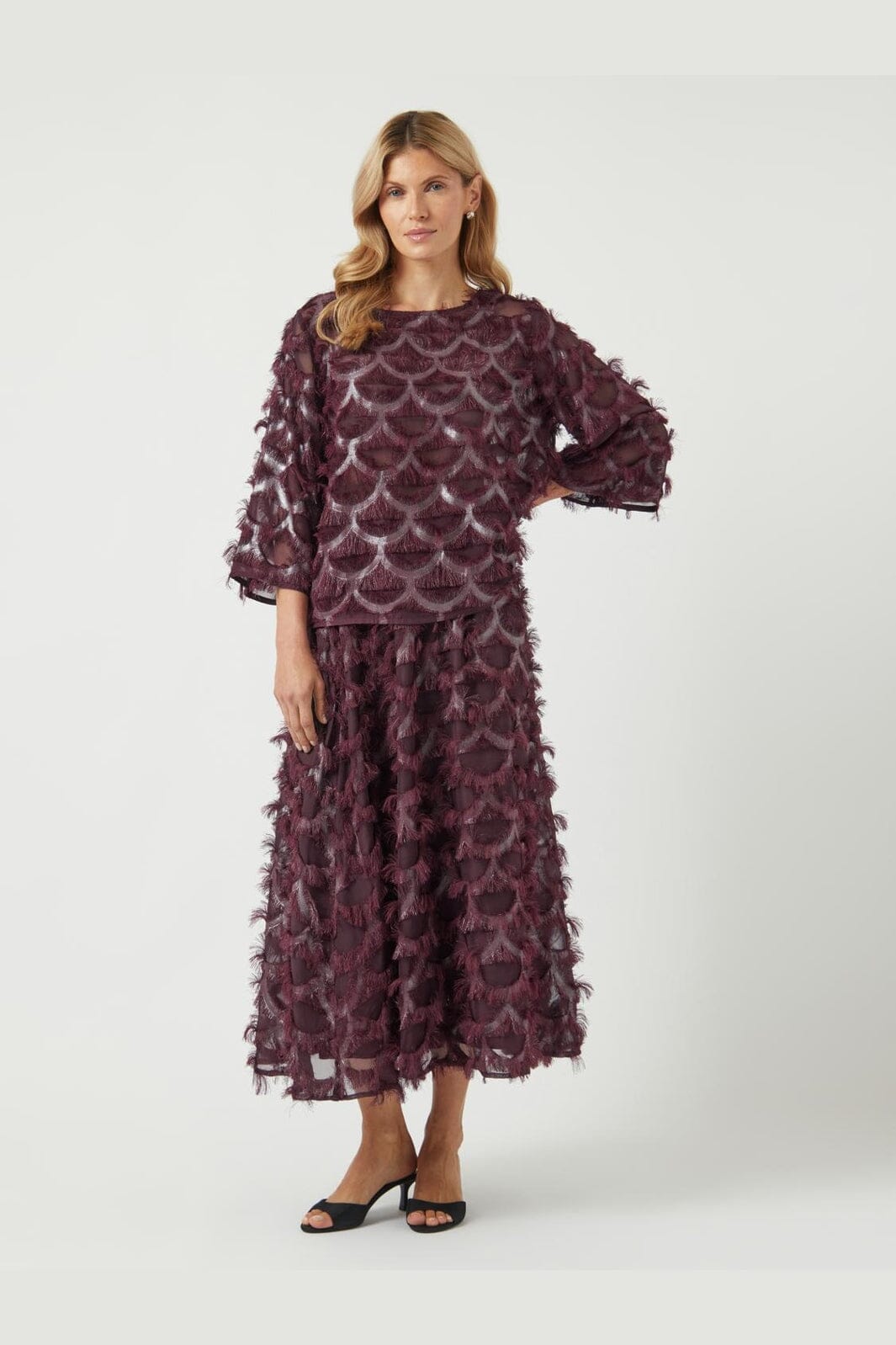 YAS - Yaspazilla 3/4 Top - 4875444 Port Royale W Metallic