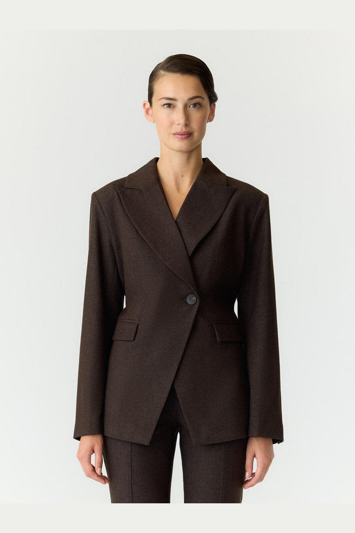 YAS - Yasposhu Ls Blazer - 5138185 Major Brown