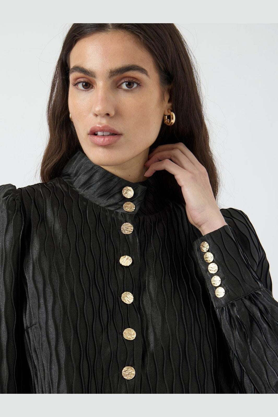 Y.A.S - Yasripple Ls Shirt - 4608468 Black