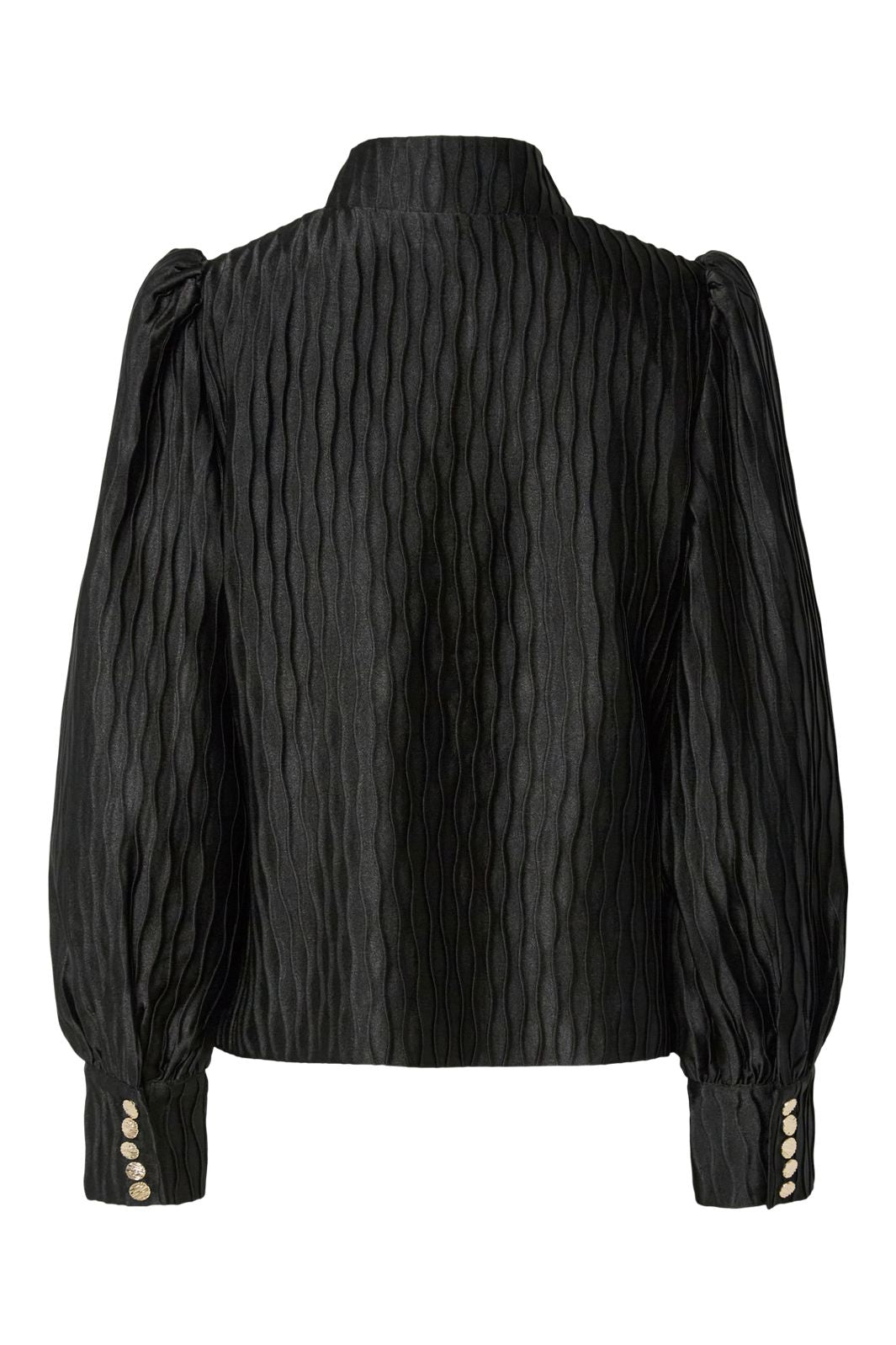 YAS - Yasripple Ls Shirt - 4608468 Black