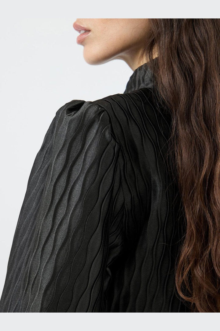 Y.A.S - Yasripple Ls Shirt - 4608468 Black