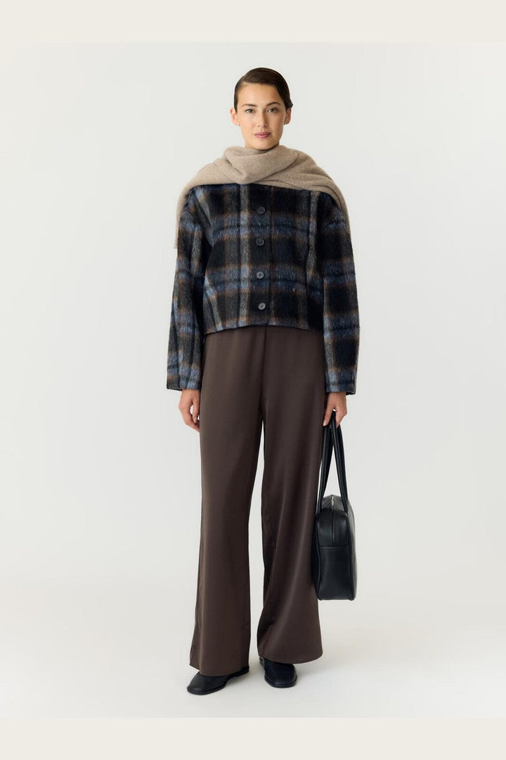 YAS - Yastalino Ls Wool Blend Jacket - 5141752 Black Check