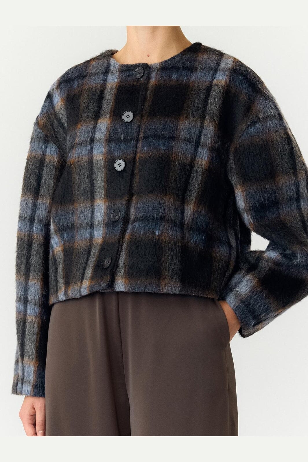 YAS - Yastalino Ls Wool Blend Jacket - 5141752 Black Check