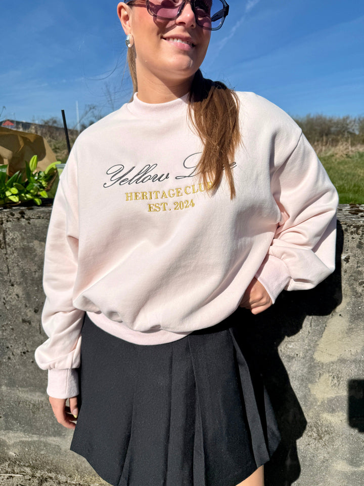 Yellow Lane - Heritage Sweat 165302 - 754 - Light Pink Sweatshirts 