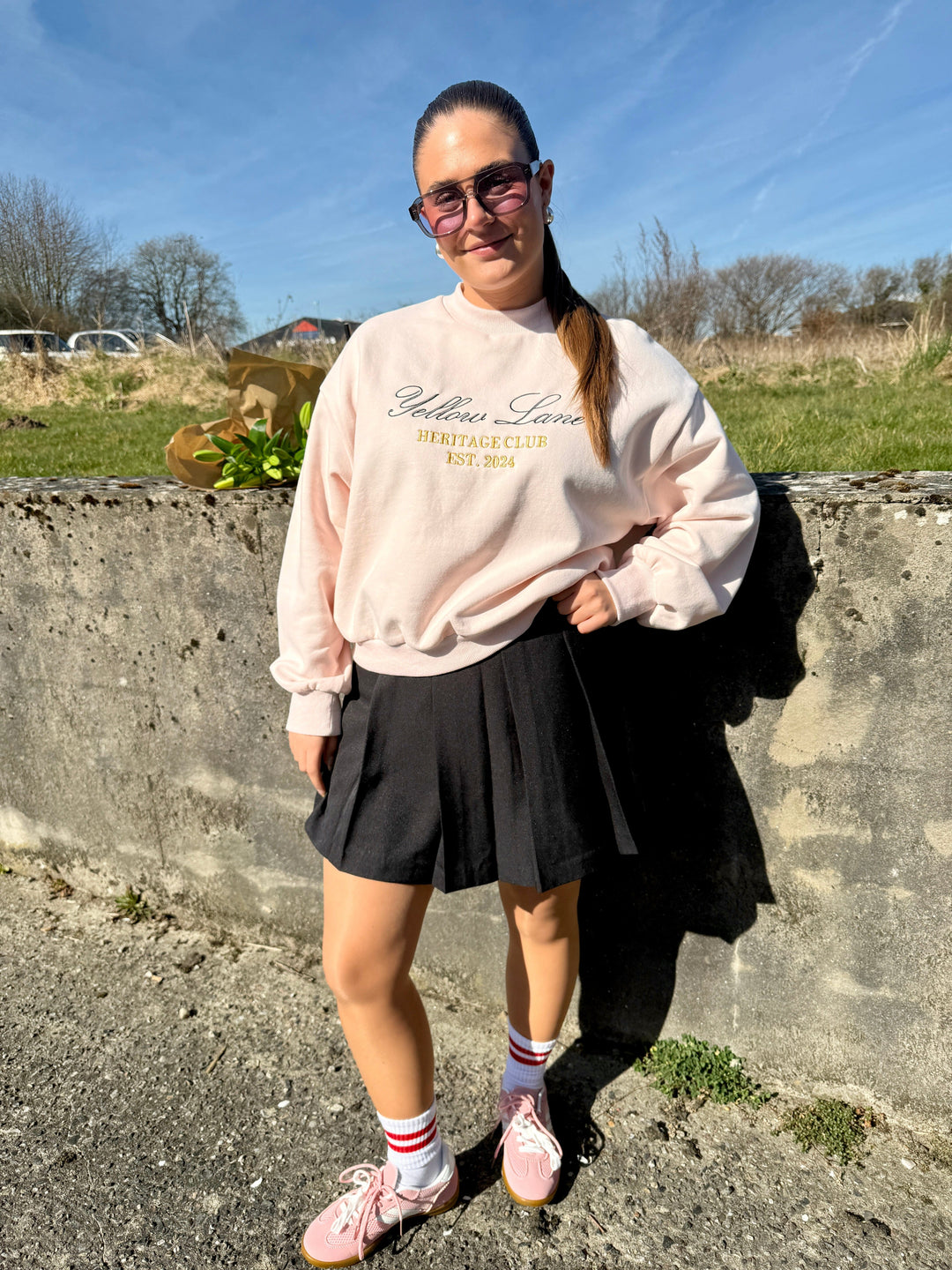 Yellow Lane - Heritage Sweat 165302 - 754 - Light Pink Sweatshirts 