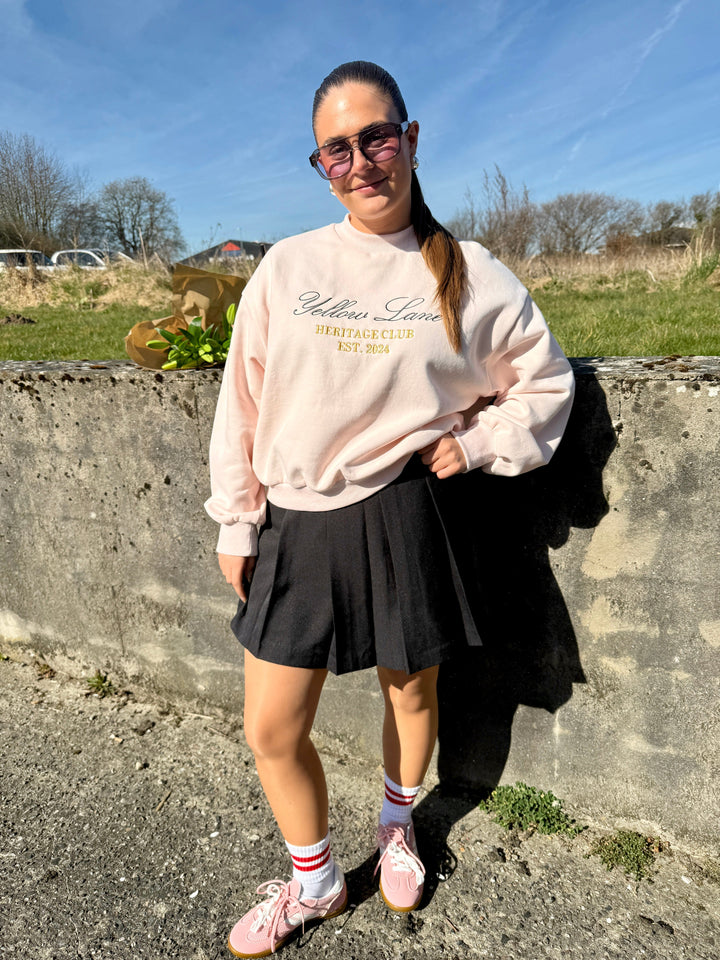 Yellow Lane - Heritage Sweat 165302 - 754 - Light Pink Sweatshirts 