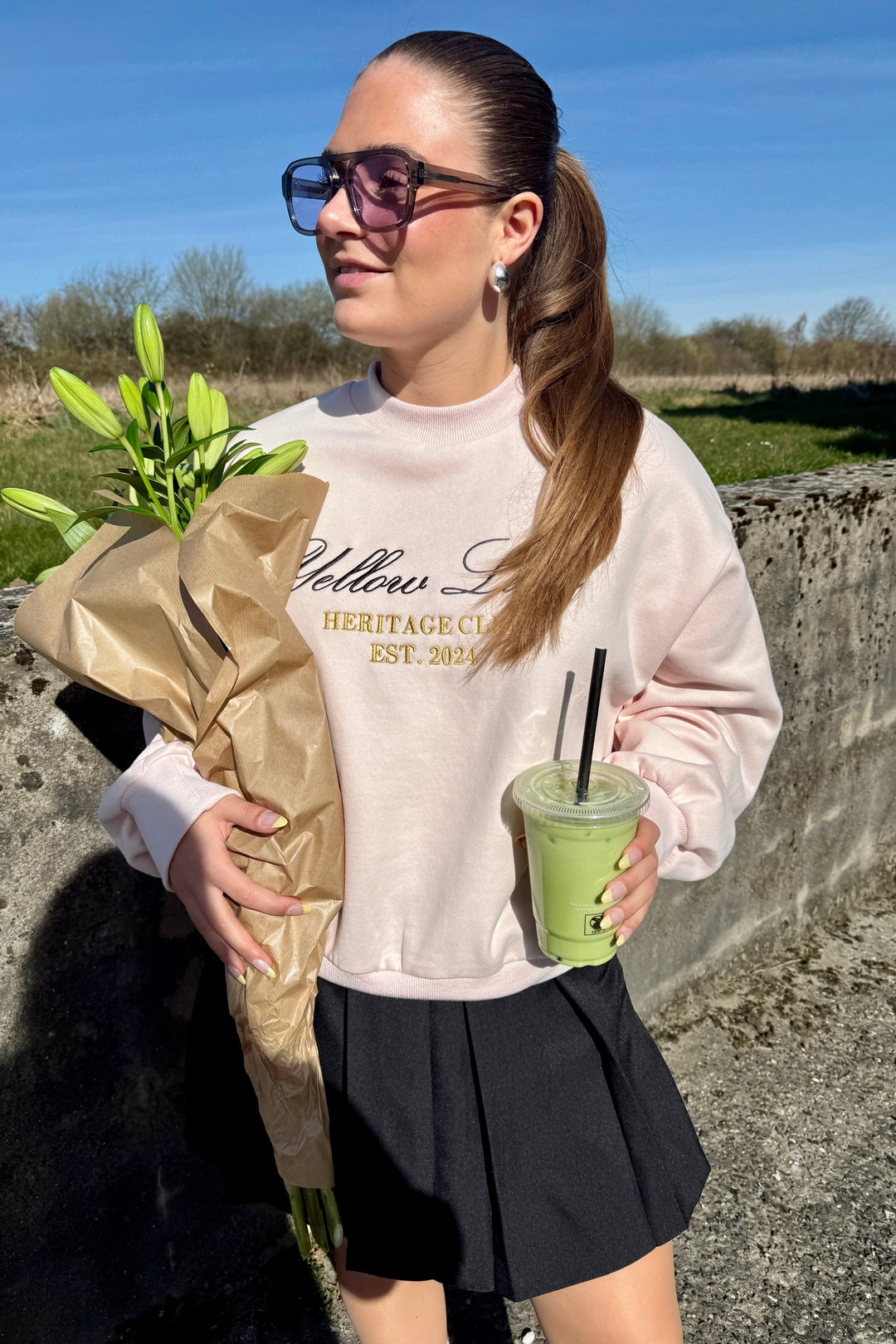 Yellow Lane - Heritage Sweat 165302 - 754 - Light Pink Sweatshirts 