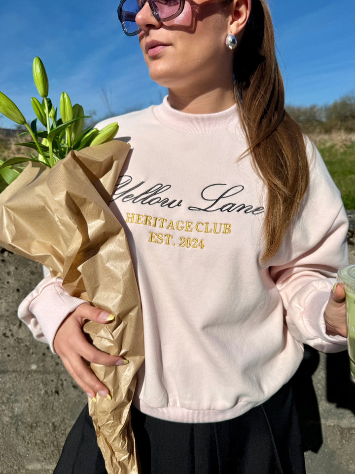 Yellow Lane - Heritage Sweat 165302 - 754 - Light Pink Sweatshirts 